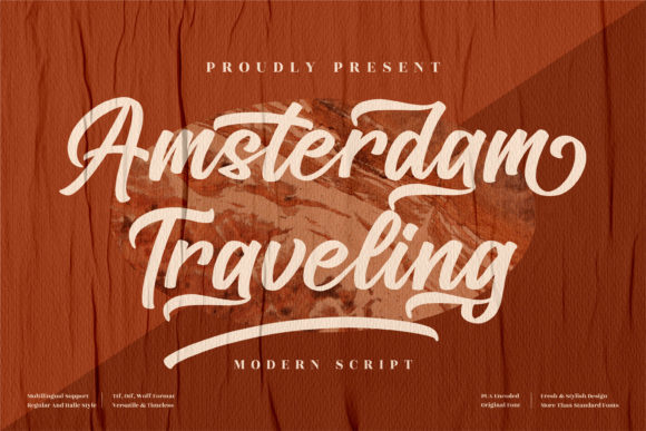Amsterdam Traveling Font - Featured Image
