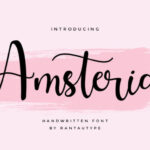 Amsteria Font - Featured Image