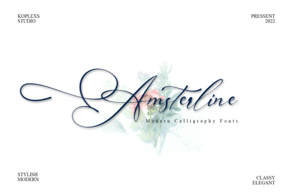 Amsterline Font - Featured Image