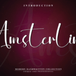Amsterline Font - Featured Image