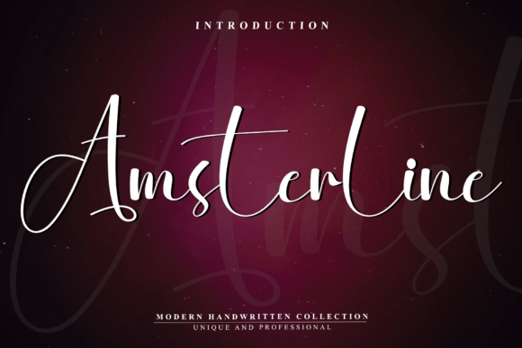 Amsterline Font - Featured Image