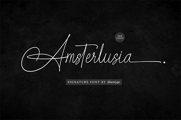 Amsterlusia Font - Featured Image