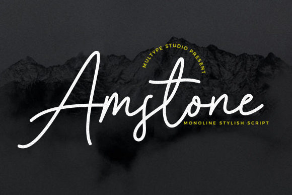 Amstone Font - Featured Image