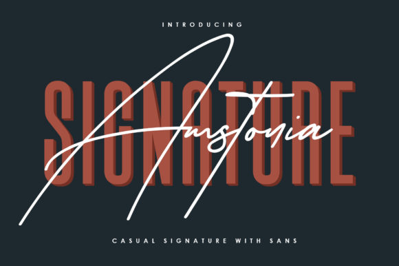 Amstonia Signature Font - Featured Image