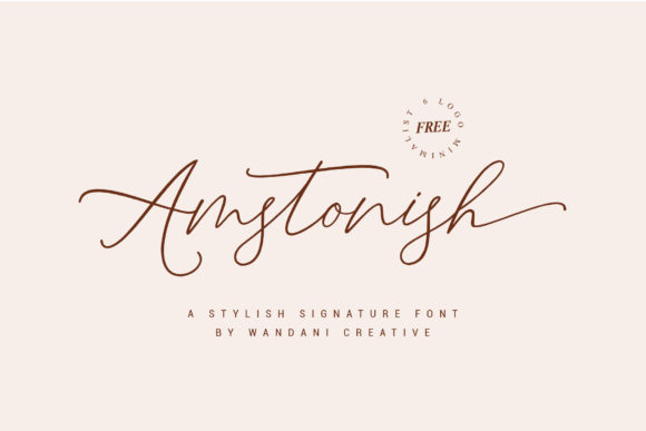Amstonish Font - Featured Image
