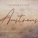 Amstroms Font - Featured Image