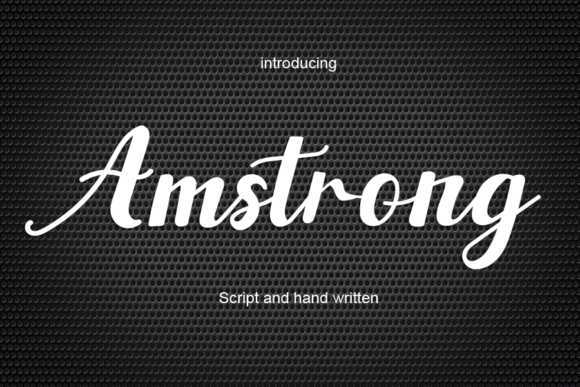 Amstrong Font - Featured Image