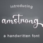 Amstrong Font - Featured Image