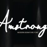 Amstrong Font - Featured Image