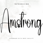 Amstrong Font - Featured Image