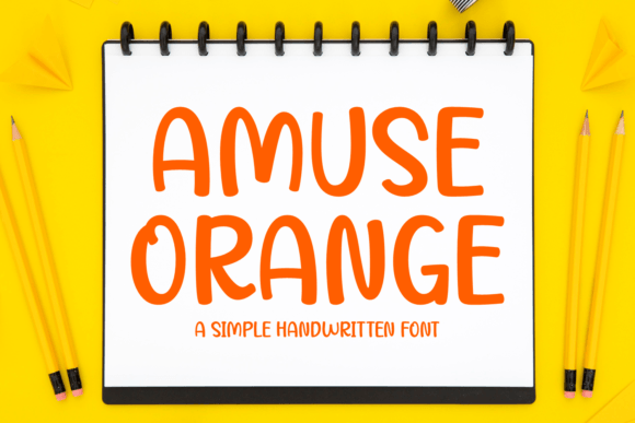 Amuse Orange Font - Featured Image