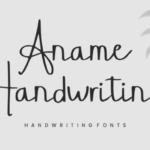 Aname Handwriting Font - Featured Image