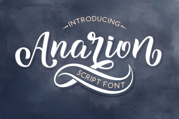Anarion Script Font - Featured Image