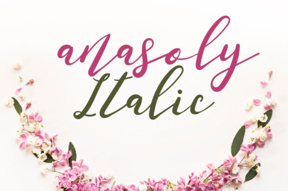 Anasoly Italic Font - Featured Image