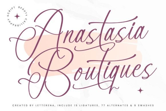 Anastasia Boutiques Font - Featured Image