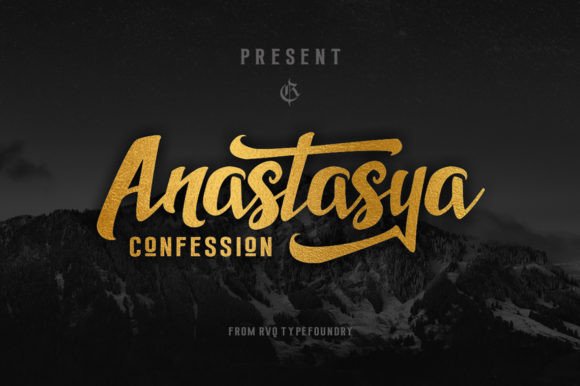 Anastasya Confession Font - Featured Image