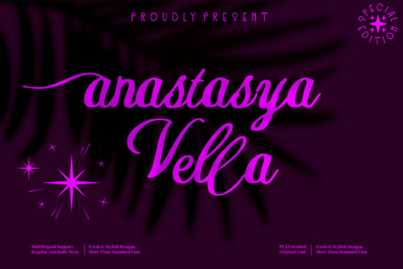 Anastasya Vella Font - Featured Image