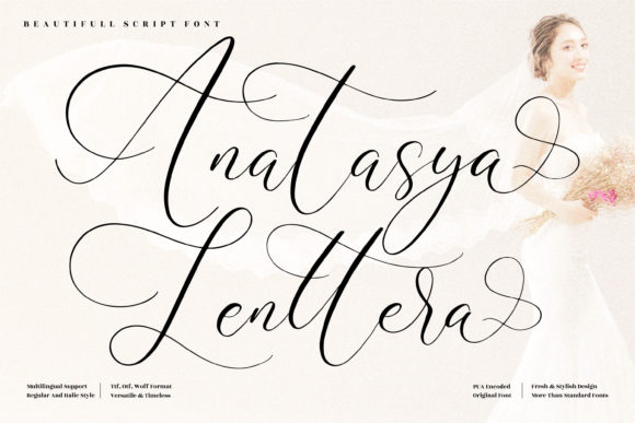 Anatasya Lenttera Font - Featured Image