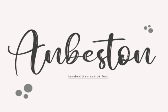Anbeston Script Font - Featured Image