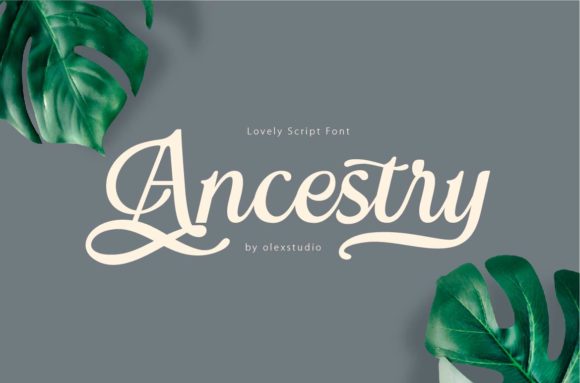 Ancestry Font - Featured Image