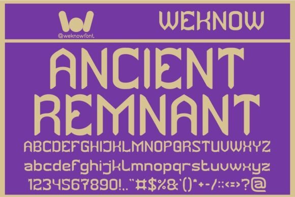 Ancient Remnant Font - Featured Image