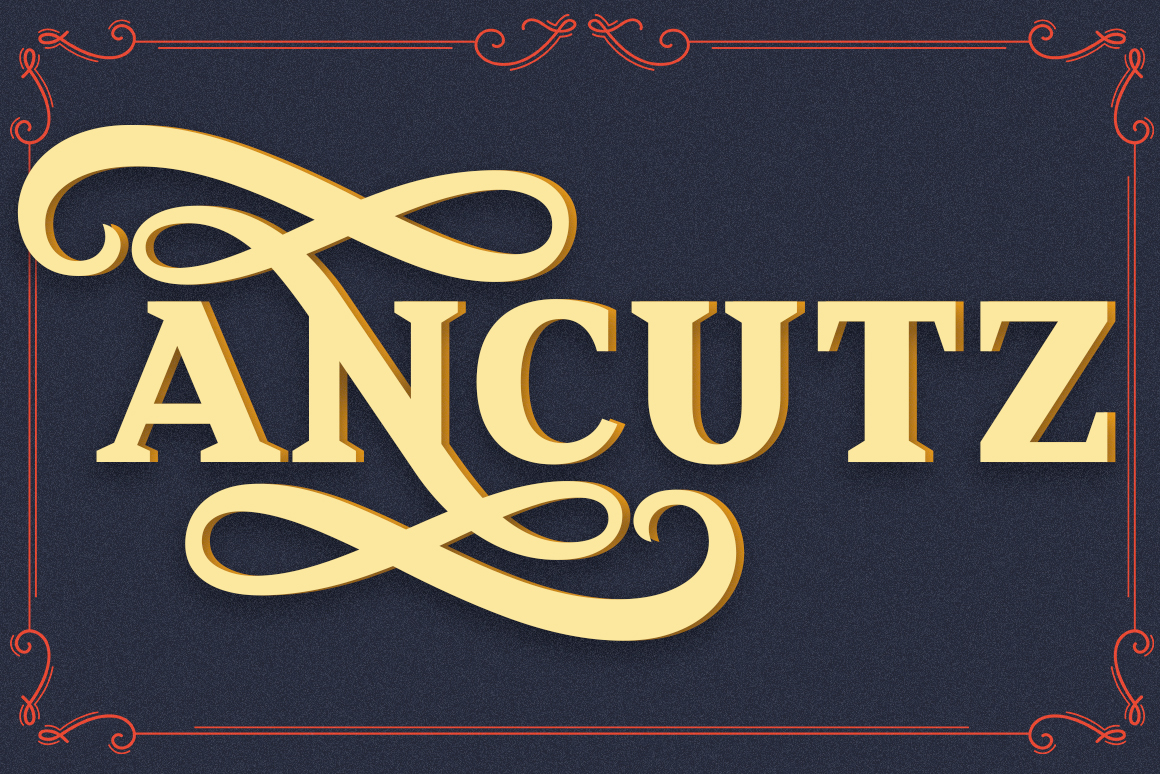 Ancutz Font - Featured Image