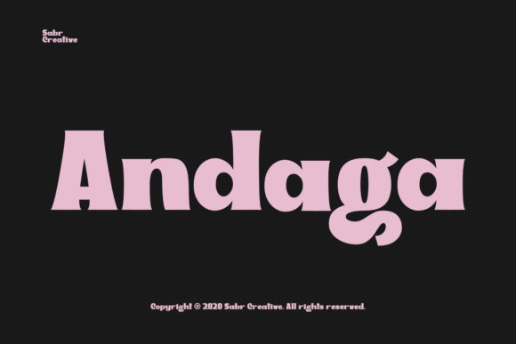 Andaga Font - Featured Image