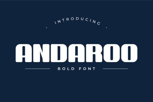 Andaroo Bold Font - Featured Image
