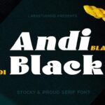 Andi Black Font - Featured Image