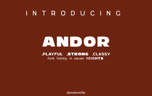Andor Family Font - Featured Image