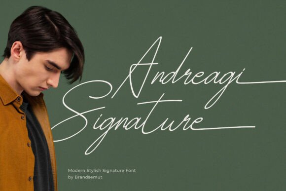 Andreagi Signature Font - Featured Image