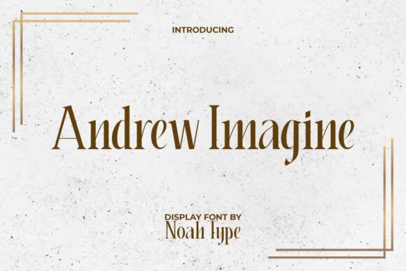 Andrew Imagine Font - Featured Image