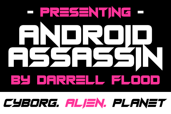 Android Assassins Font - Featured Image