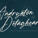 Andryaton Detagheart Font - Featured Image