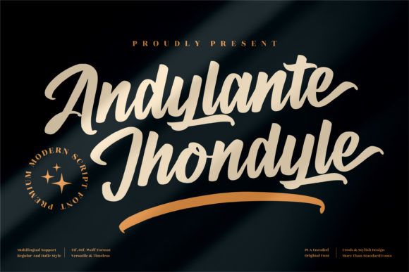 Andylante Jhondyle Font - Featured Image