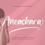 Aneaskara Font - Featured Image