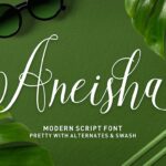 Aneisha Script Font - Featured Image