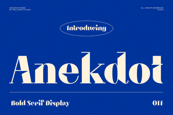 Anekdot Font - Featured Image