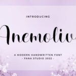 Anemolive Font - Featured Image