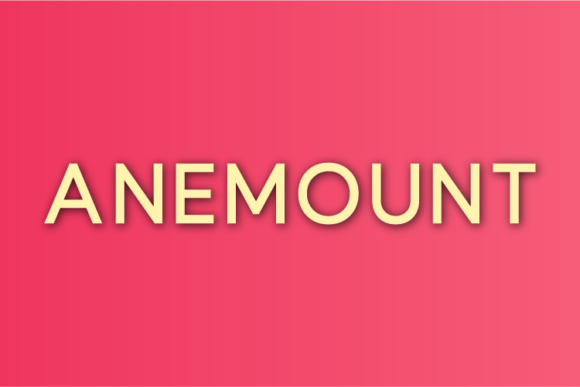 Anemount Font - Featured Image