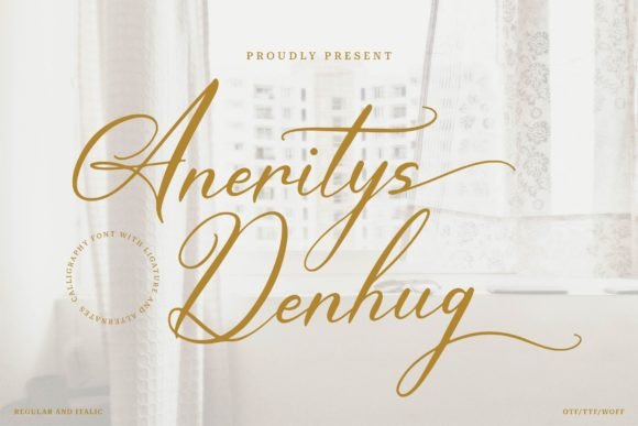 Aneritys Denhug Font - Featured Image