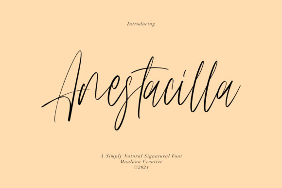 Anestacilla Font - Featured Image