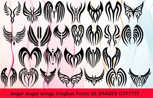 Angel Angel Wings Font - Featured Image