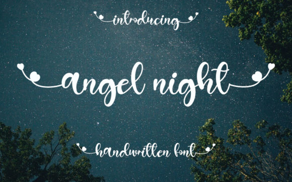 Angel Night Font - Featured Image