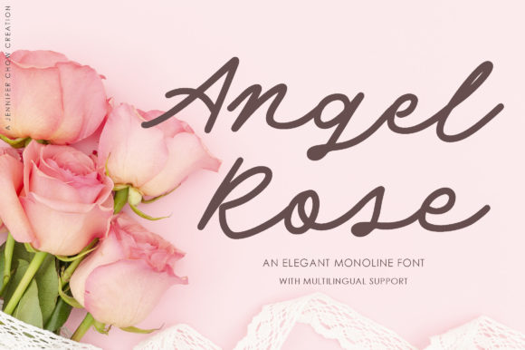 Angel Rose Font - Featured Image