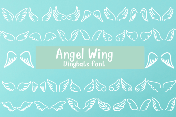 Angel Wing Font - Featured Image