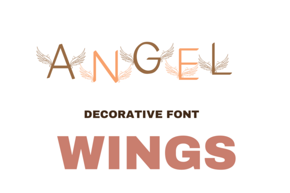 Angel Wings Font - Featured Image