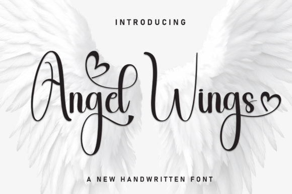 Angel Wings Font - Featured Image