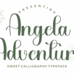 Angela Adventure Font - Featured Image