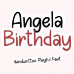 Angela Birthday Font - Featured Image